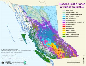 Biogeoclimatic Zones of British Columbia